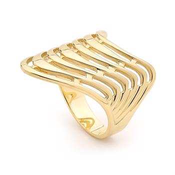 The seven wishes 9 carat gold ring