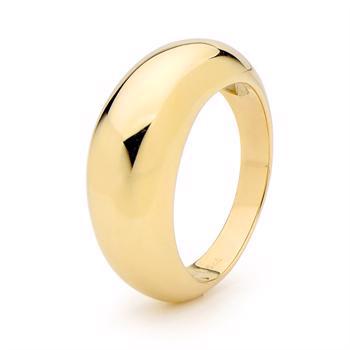 Round arched gold ring 