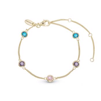 Christina Jewelry Colourful Champagne Bracelet and ankel chain, model 601-G41