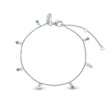 Christina Jewelry Rainbow Bracelet and ankel chain, model 601-S40