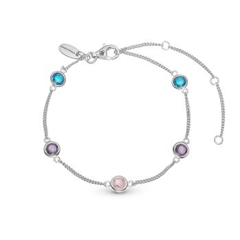 Christina Jewelry Colourful Champagne Bracelet and ankel chain, model 601-S41