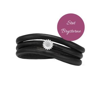 Støt Brysterne campaign bracelet from Christina Jewelry, with silver Daisy