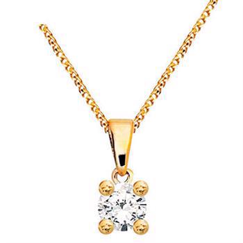 Bee Jewelry Solitaire 0,05 ct I-P1 9 carat pendant shiny, model 60985_B05