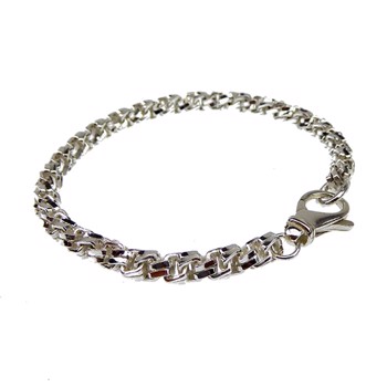 San - Link of joy Vintage/classic 925 Sterling Silver Bracelet shiny, model 61701