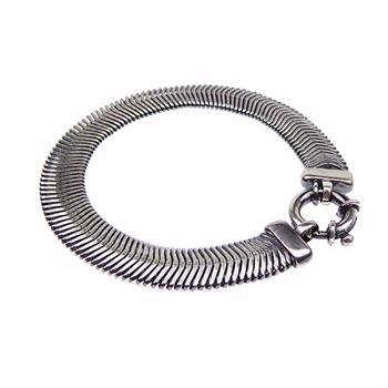 San - Link of joy Vintage/classic 925 Sterling Silver Bracelet light oxidized, model 61802-A