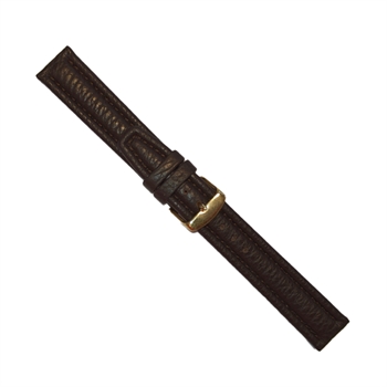 Brown Calfskind watchstrap - 10 mm