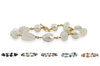 Gold plated bracelet - Joy of Gems