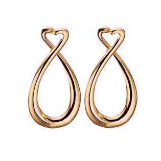 Christina Collect gold-plated earrings heart, 670-G14heart