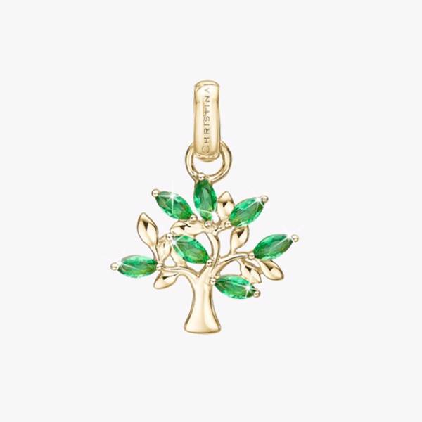 Christina Jewelry Family Tree of Green Life Pendant, model 680-G119