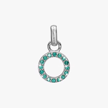 Christina Jewelry Green CZ Circle Pendant, model 680-S118green