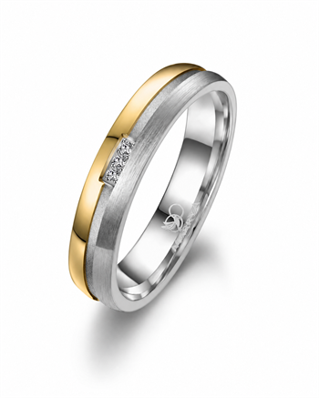 Marrya Titanium med forgyldning, weddingrings, TI-13-D+H
