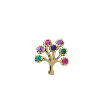 Siersbøl 8 carat gold Tree of Life Earrings with polished surface
