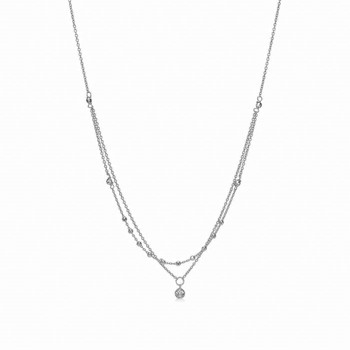 Guld & Sølv design Necklace, model 81001/45