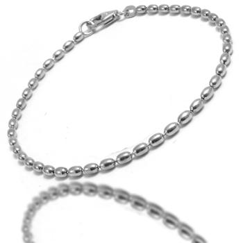 Olive gold bracelets and necklaces in 14 carat white gold