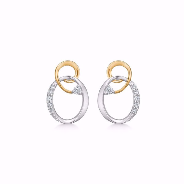 Guld & Sølv design Earring, model 8394/5