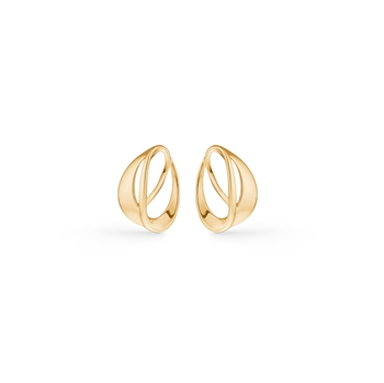Guld & Sølv Design 8 kt gold earrings in modern design