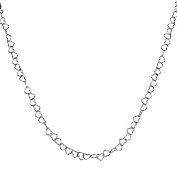 GSD hearts 925 Sterling Silver anklet shiny, model GSD-8855