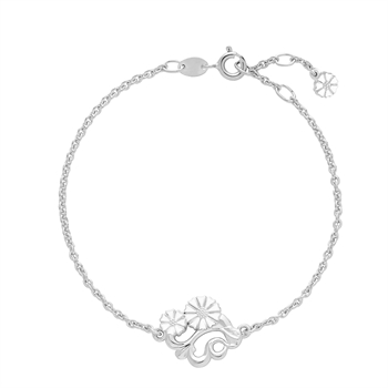 Marguerit Bracelet filigree 7,5+5mm 925, 17-18-19cm