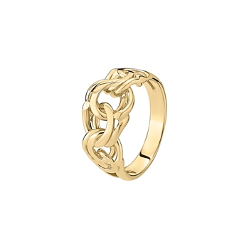 Lund Copenhagen Bismark gold plated sterling silver ring