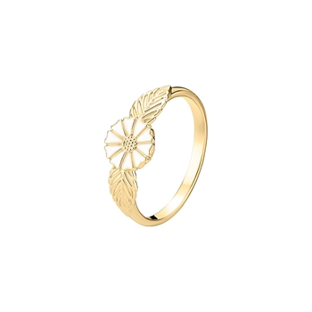 Lund Copenhagen Marguerit ring gold-plated silver 7.5mm
