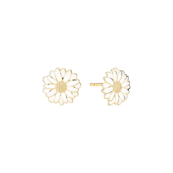 Lund Copenhagen Marguerit earrings 11mm gold-plated sterling silver