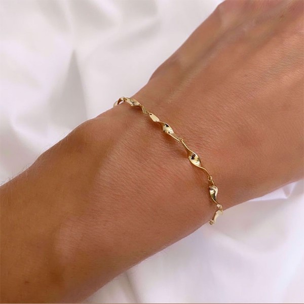 Guld & Sølv design Bracelet, model 9249/08