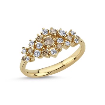 Nuran Ring , with a total of 0,51 ct diamonds Wesselton SI