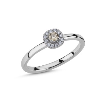 Nuran Ring , with a total of 0,16 ct diamonds Champagne / Wesselton SI
