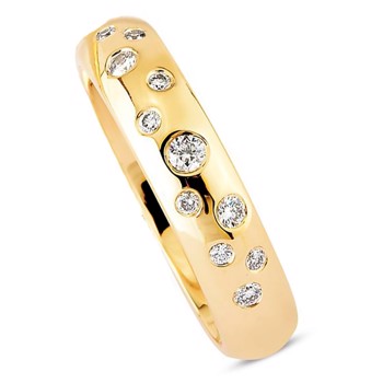 Stardust 8 Karat Gold Ladies' Ring