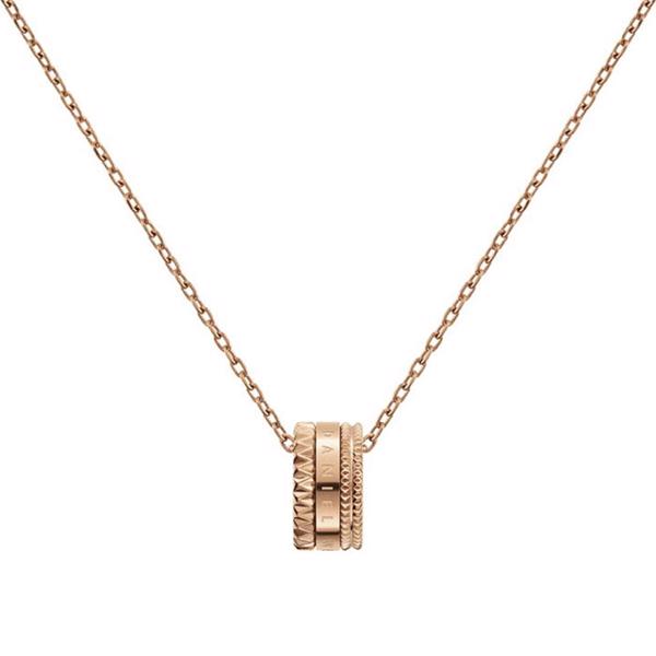 DANIEL WELLINGTON ELEVATION Halskæde i rosa forgyldt, ADW00400194