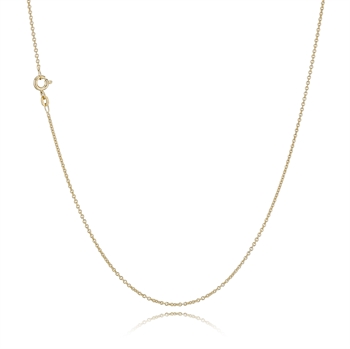 Gold plated anchor necklace of 2,0 mm and 45 cm from Lund of Copenhagen