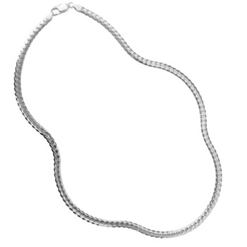 925 sterling silver snake chain necklace, 42 cm and 3,2 mm