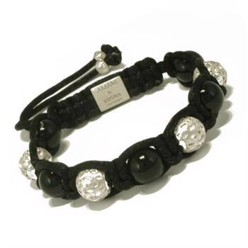 AMANI by Kapuka Copenhagen bracelet with black pearls and silver balls.
