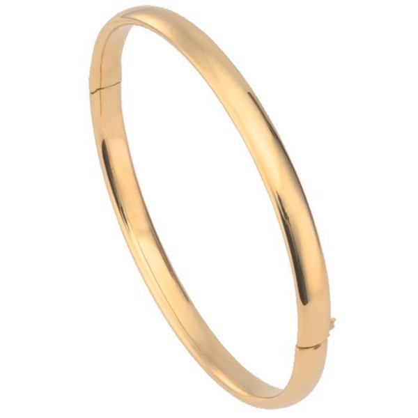 BNH Lady shiny 8 carat bangle American (hollow), Ø 6,5 cm and 3,0 mm in width