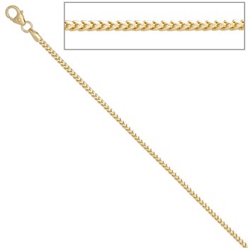 Bingo 14 ct gold bracelet, width 1.1 mm length 17 cm