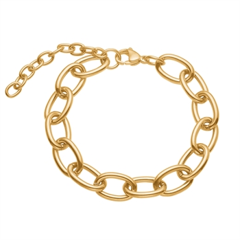 Armbånd i forgyldt stål Chunky from Blicher Fuglsang