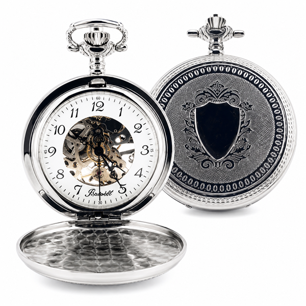Bonett Pocket Stainless steel Mechanical, pull-out pocket watch from Bonett, 431