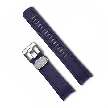 Crafter Blue Navy luxury rubber watch strap for Seiko SKX line. Choose from, silver, gold or black buckle