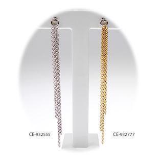 San - Link of joy Interchangeable 925 Sterling Silver Earrings shiny, model CE-932555