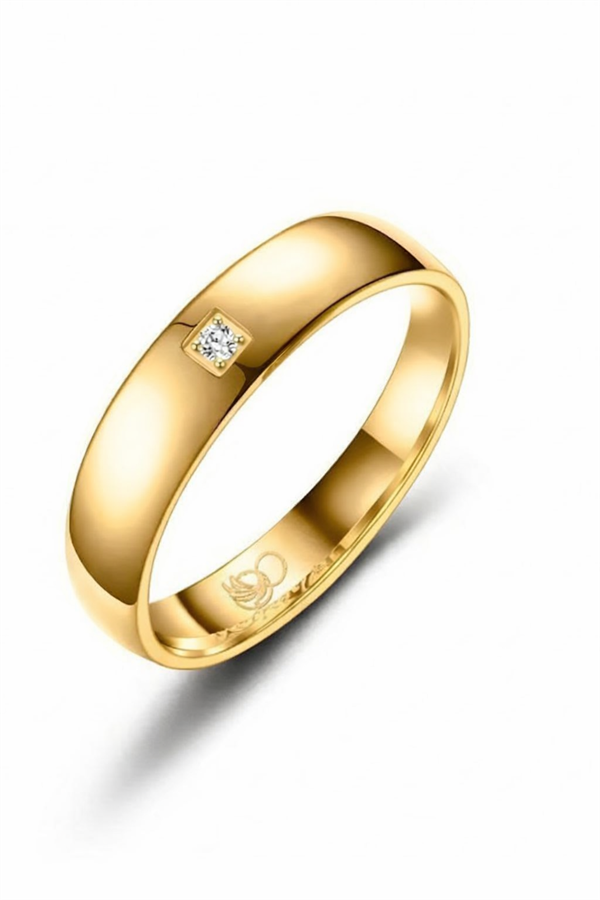 Marrya Forgyldt Titanium, weddingrings, TI-31-D+H