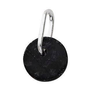 Green Marble - Beautiful Arne Jacobsen pendant in silver, approx. 6 mm 