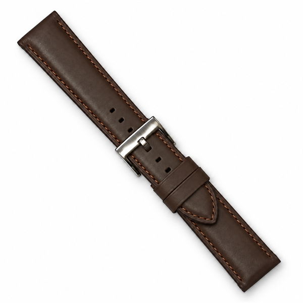 Brown Lam watchstrap - 18 mm