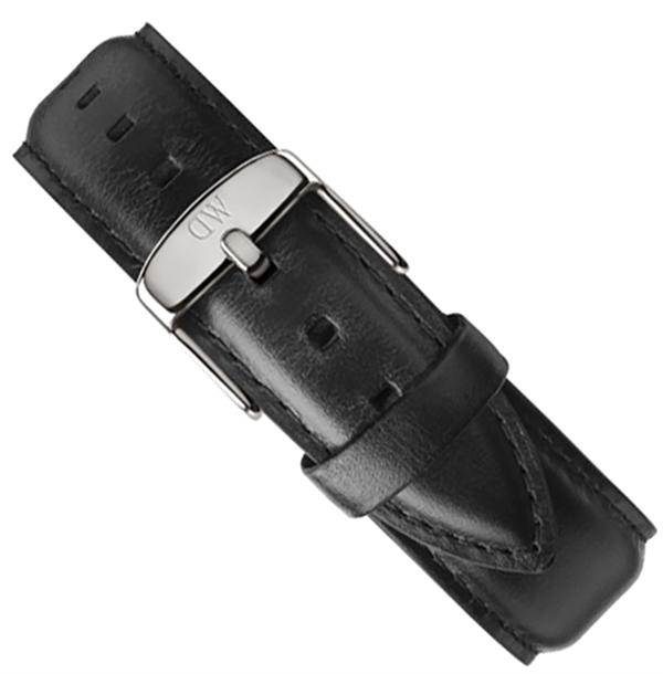 Daniel Wellington Classic Sheffield 20mm black leather watch strap