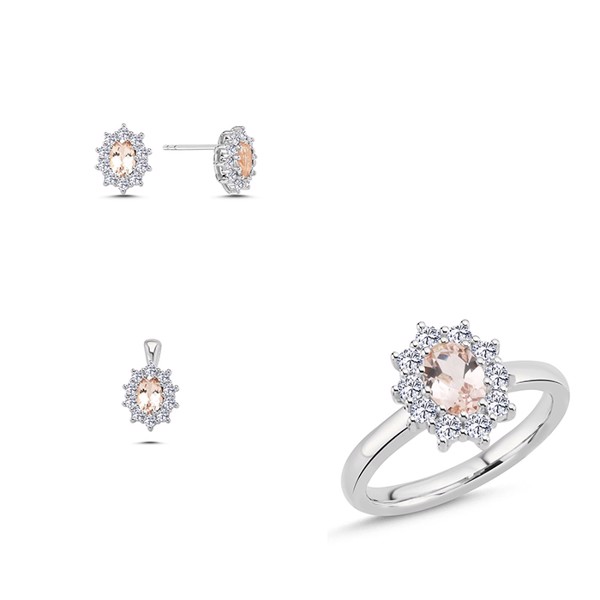 Nuran set, with a total of 1,40 ct diamonds Wesselton SI