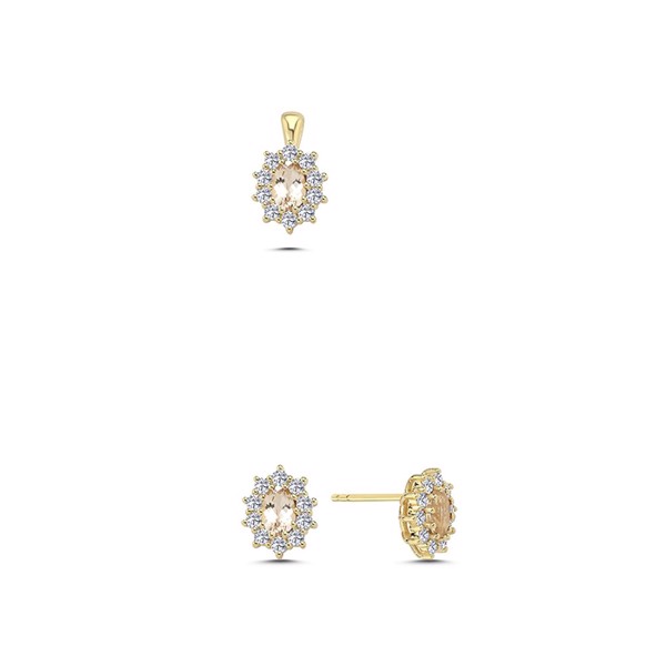 Nuran set, with a total of 0,90 ct diamonds Wesselton SI