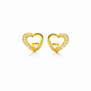 Sølvforgyldt ørestikker from Støvring Design