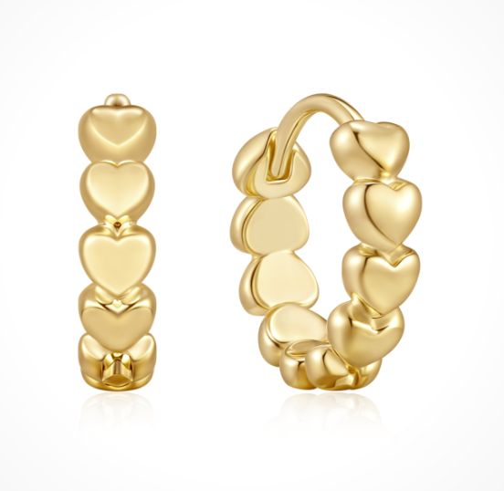 Silver-gilt creoles from Støvring Design