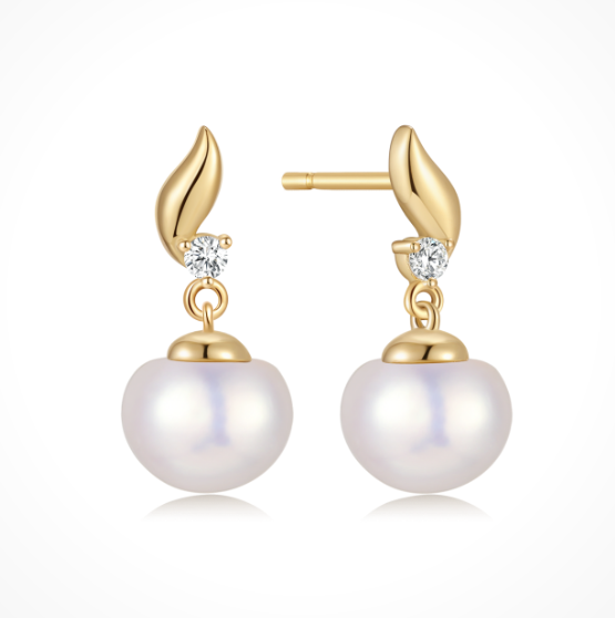 Sølvforgyldt ørestikker from Støvring Design