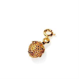 Flora Danica gold plated strawberry charm