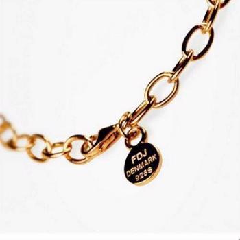 Flora Danica gold plated bracelet for charms